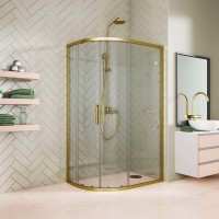 Душевой уголок Kubele DE018 RBL-CLN-BR 115х90