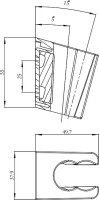 Настенный держатель IDDIS Optima Home 080BC00i53 матовый хром