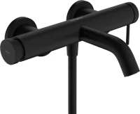 Смеситель для ванны с душем Hansgrohe Tecturis S 73422670 матовый черный Смеситель для ванны с душем Hansgrohe Tecturis S 73422670 матовый черный