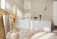 Смеситель для ванны с душем Hansgrohe Tecturis S 73422670 матовый черный