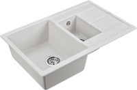 Комплект Мойка Paulmark Flugen 60/1,5 PM237850-WH белый + Измельчитель Intenso