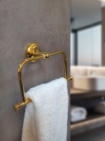 Держатель для полотенец AltroBagno Corposso 081312 Gl золото, кольцо