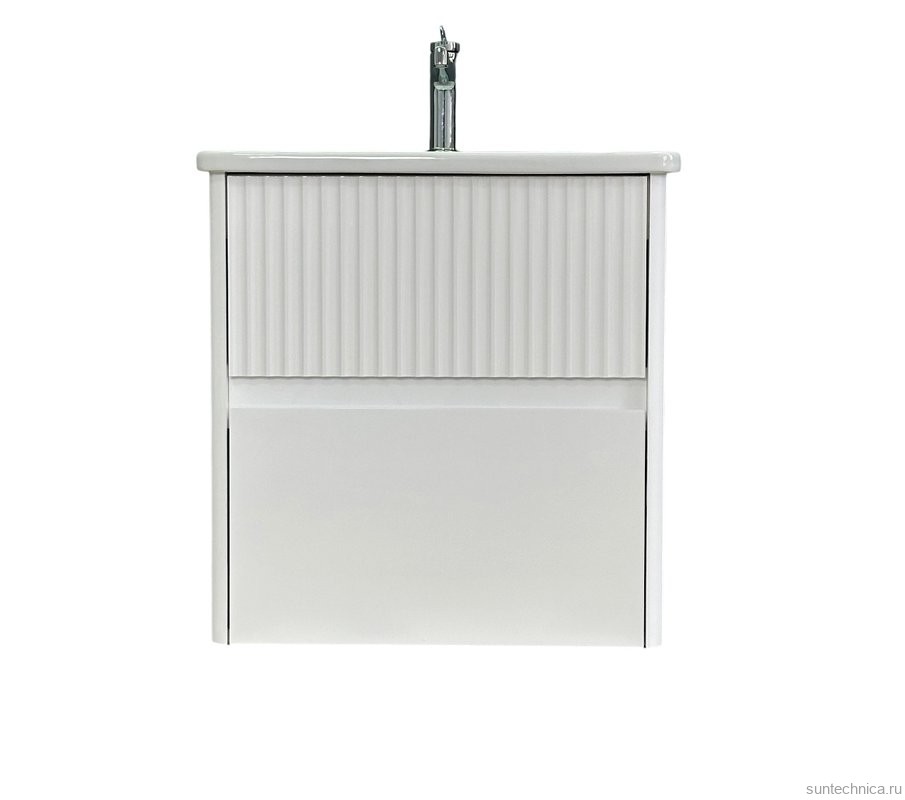 Тумба под раковину без столешницы Alavann Wave 60 подвесная, белая