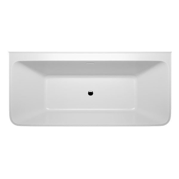 Акриловая ванна Ravak Freedom D 170x80 см, пристенная, белая, на ножках, со сливом-переливом