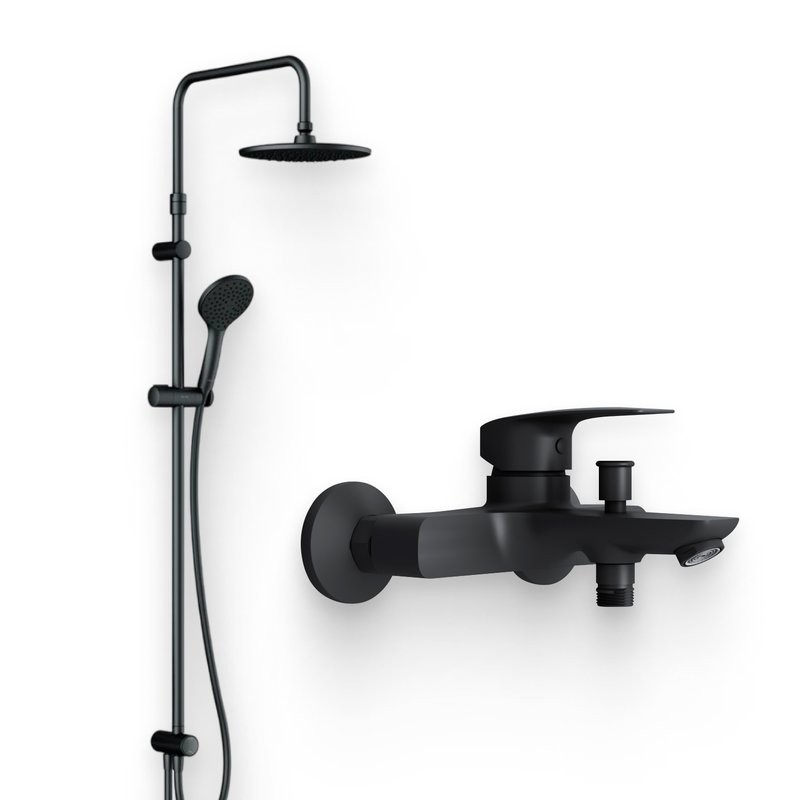 Душевой комплект Смеситель AM.PM Tender F45A10022 + Стойка Gem F0790022