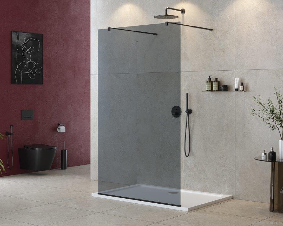 Душевая перегородка Cezares Liberta -L-2-120-GR-NERO