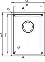 Комплект Мойка Florentina Оптима OHM.300.400 + Смеситель Grohe Euroeco