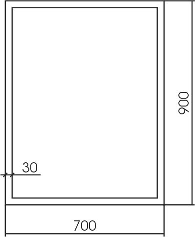 Зеркало STWORKI Брамминг 70х90, серебро