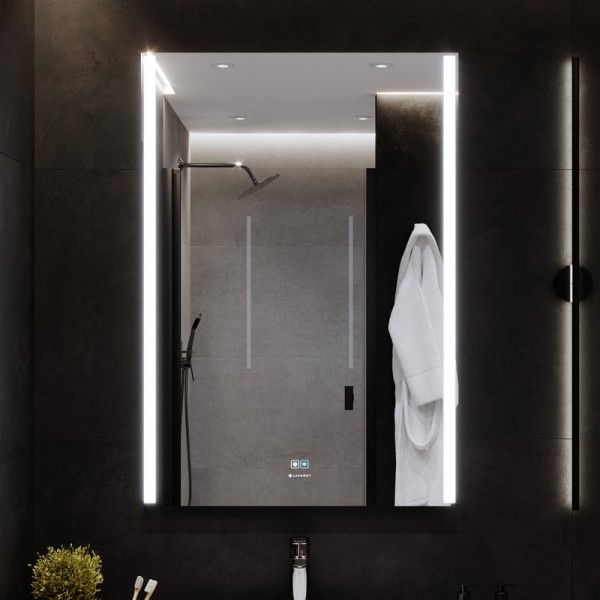 Зеркало Laparet Electra 70х100 с подсветкой, диммером, с функцией антизапотевания