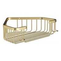 Полка угловая для ванной Shevanik SW01G, золотой сатин Полка угловая для ванной Shevanik SW01G, золотой сатин