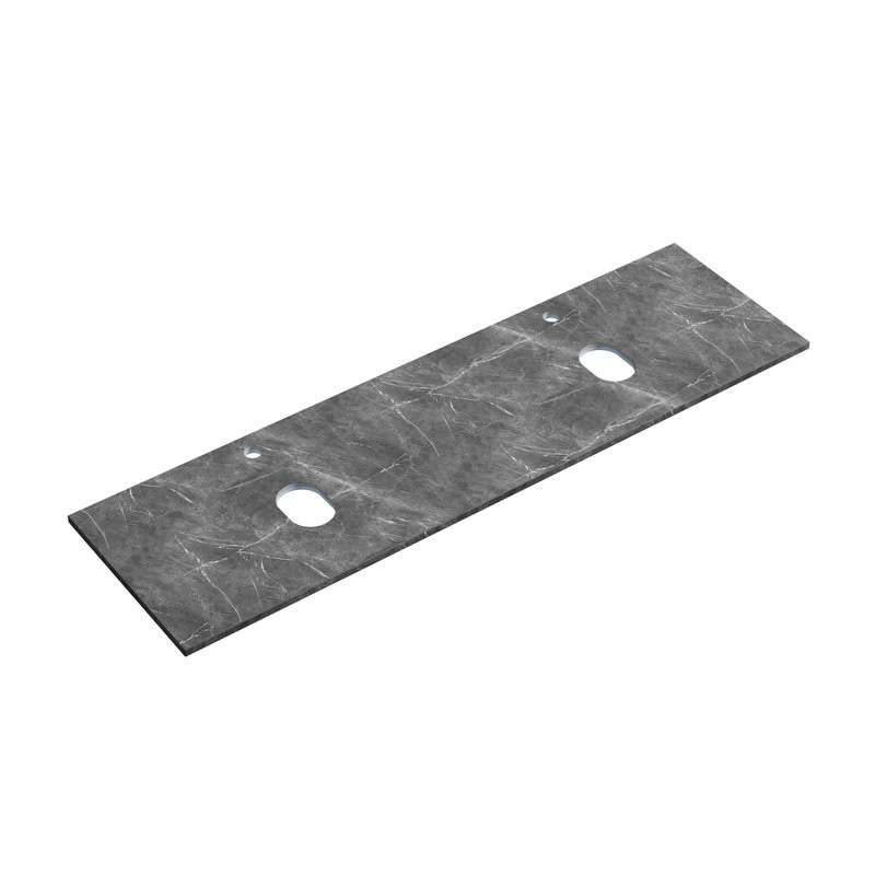 Тумба с раковиной Sancos Very 160 bianco, столешница черный мрамор TT160A1X, раковина CN6009