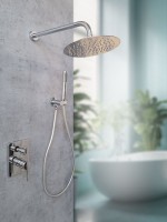 Душевой комплект AltroBagno Unione 040106 Cr С ВНУТРЕННЕЙ ЧАСТЬЮ, хром