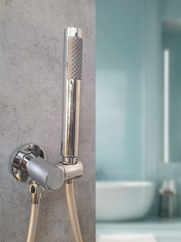 Душевой комплект AltroBagno Unione 040106 Cr С ВНУТРЕННЕЙ ЧАСТЬЮ, хром