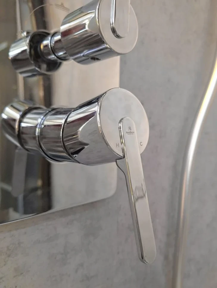 Душевой комплект AltroBagno Unione 040106 Cr С ВНУТРЕННЕЙ ЧАСТЬЮ, хром