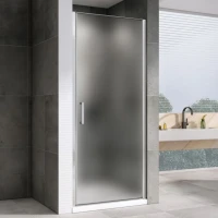 Душевая дверь в нишу Abber Sonnenstrand AG04080M 80 см, профиль хром, стекло матовое