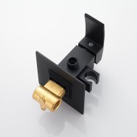 Гигиенический душ Rose R1505H-2 со смесителем, С ВНУТРЕННЕЙ ЧАСТЬЮ, черный