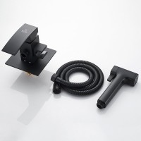 Гигиенический душ Rose R1505H-2 со смесителем, С ВНУТРЕННЕЙ ЧАСТЬЮ, черный
