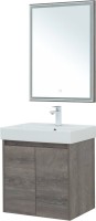 Мебель для ванной комнаты Aquanet Nova Lite 60 дуб рошелье, с дверками