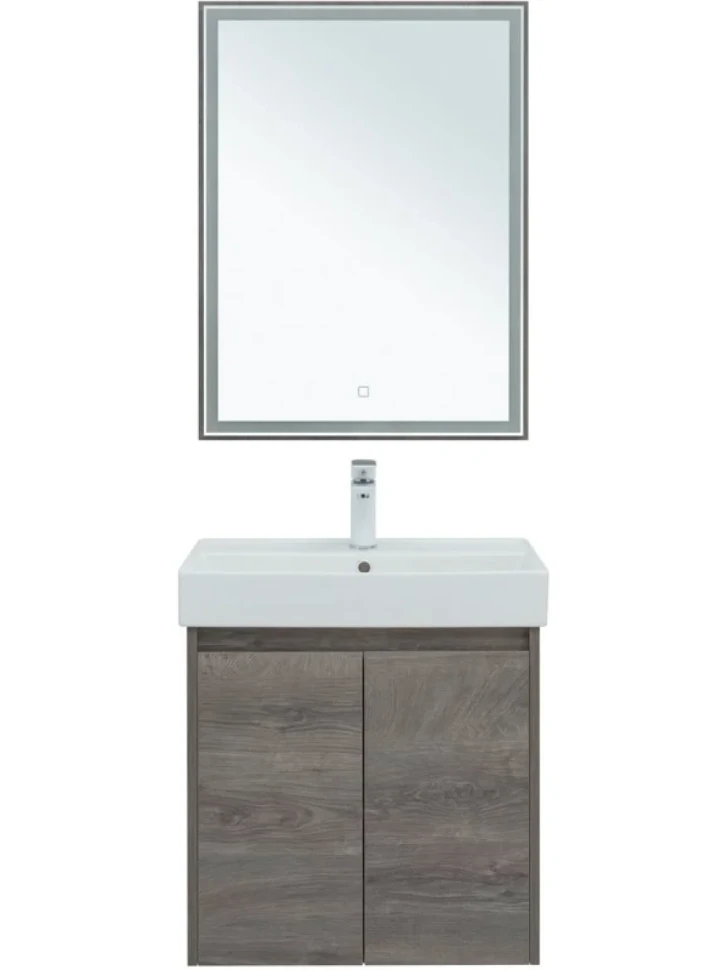 Мебель для ванной комнаты Aquanet Nova Lite 60 дуб рошелье, с дверками