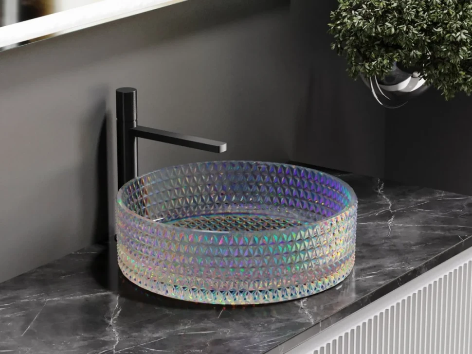 Накладная раковина Ceramicanova Cristal CN6059 неон