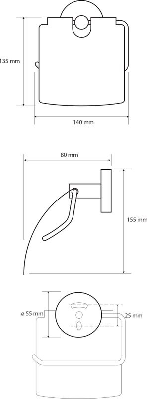 Набор Ершик Bemeta Dark 102313060 + Держатель 104112010