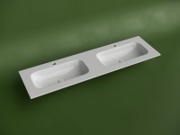 Мебельная раковина Ceramicanova Grace прямоугольная 161см с двумя чашами и отверстиями под смеситель CN7023