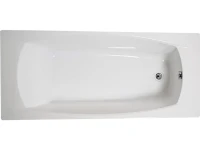 Акриловая ванна Marka One Pragmatika 175x75 см, правая, пристенная, белая, с каркасом, обрезная