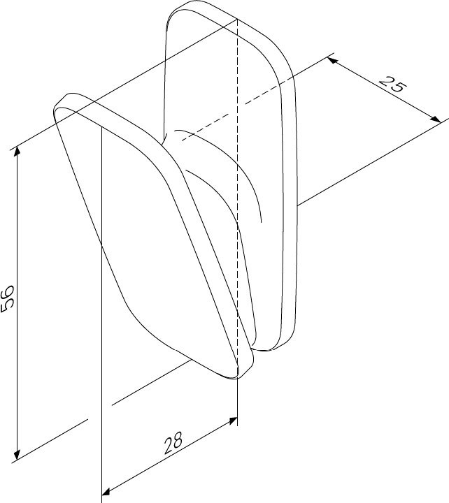 Крючок AM.PM Inspire 2.0 A50A35522 матовый черный, на шурупах