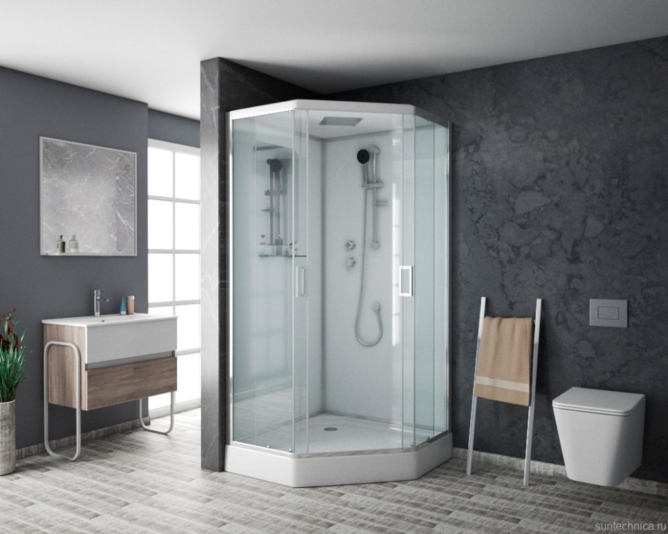 Душевая кабина Niagara Premium NG-6001-01D 90х90х220, с низким поддоном