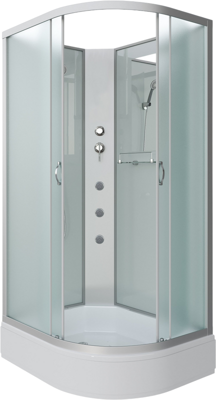 Душевая кабина Niagara Classic NG-33094-14LBKG 100х90 см, без крыши, с гидромассажем