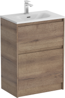 Тумба с раковиной BelBagno Kraft 39 60 напольная, rovere tabacco, раковина BB-8099-3-60