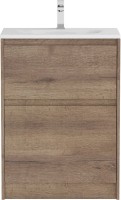 Тумба с раковиной BelBagno Kraft 39 60 напольная, rovere tabacco, раковина BB-8099-3-60