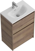 Тумба с раковиной BelBagno Kraft 39 60 напольная, rovere tabacco, раковина BB-8099-3-60