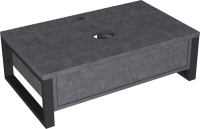 Мебель для ванной комнаты 1MarKa Grunge Loft 100 бетон темно-серый Мебель для ванной комнаты 1MarKa Grunge Loft 100 бетон темно-серый