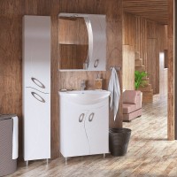 Тумба под раковину без столешницы Corozo Наина 60 напольная, белая