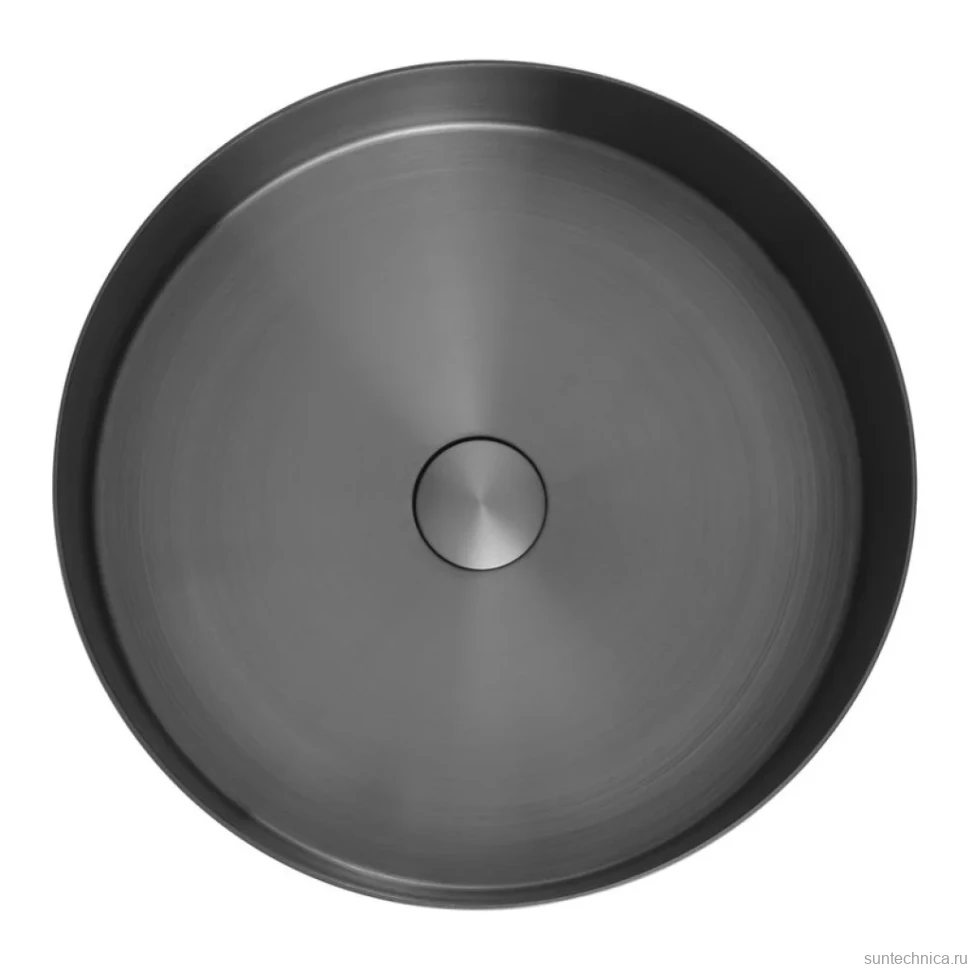 Накладная раковина AltroBagno Luna 001002 MtGr 40 оружейная сталь, круглая, нержавеющая сталь
