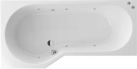 Акриловая ванна Excellent Be Spot WAEX.BSL16.SOFT L 160x80 см, угловая, левая, встраиваемая, с гидромассажем, белая, асимметричная, с каркасом, со сливом-переливом
