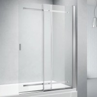 Шторка на ванну Veconi Palau PL-88CH 90x140, хром