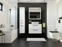 Мебель для ванной комнаты STWORKI Эстерсунд 90 белая матовая, монте тиберио