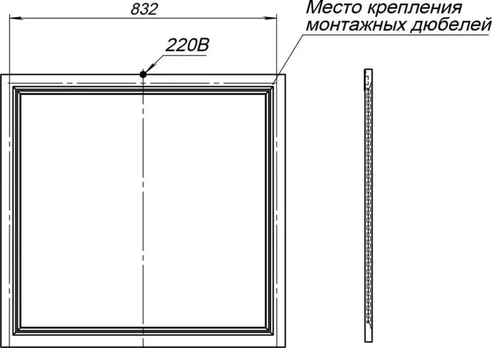 Мебель для ванной комнаты STWORKI Эстерсунд 90 белая матовая, монте тиберио