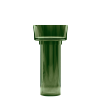 Раковина напольная Abber Kristall AT2702Emerald-H 45 глянцевая зеленая, круглая, моноблок