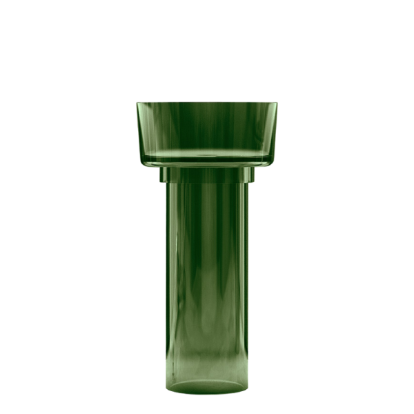 Раковина напольная Abber Kristall AT2702Emerald-H 45 глянцевая зеленая, круглая, моноблок