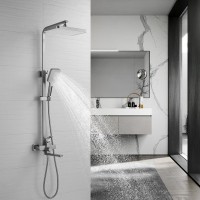 Душевая стойка Shevanik S7036L сатин