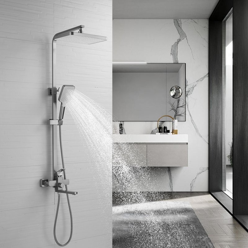 Душевая стойка Shevanik S7036L сатин