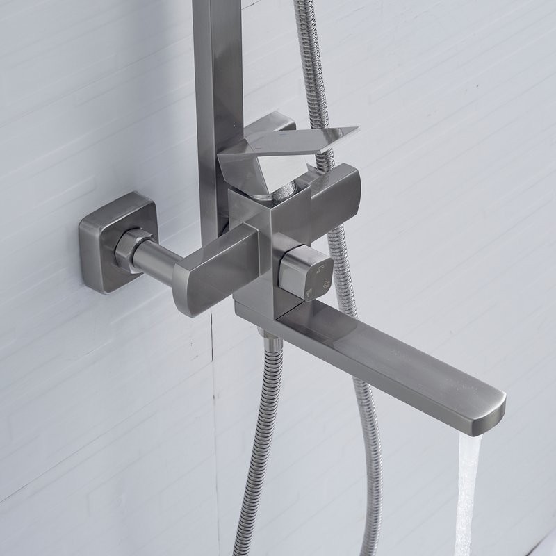 Душевая стойка Shevanik S7036L сатин