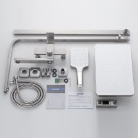 Душевая стойка Shevanik S7036L сатин