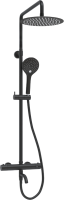 Душевая стойка Wasserkraft Elbe 7400 A288.258.078.BM Thermo с термостатом, черная