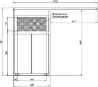 Тумба под раковину Aquanet Токио 48 1 ящик, 2 двери