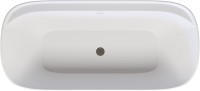 Акриловая ванна Aquanet Fine 260051 170x80 см, отдельностоящая, белая матовая, овальная, на ножках, со сливом-переливом