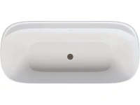 Акриловая ванна Aquanet Fine 260051 170x80 см, отдельностоящая, белая матовая, овальная, на ножках, со сливом-переливом